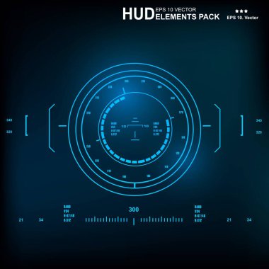 Gelecekçi yeşil sanal grafik dokunmatik kullanıcı arayüzü