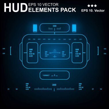 Gelecekçi yeşil sanal grafik dokunmatik kullanıcı arayüzü