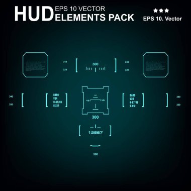 Gelecekçi yeşil sanal grafik dokunmatik kullanıcı arayüzü