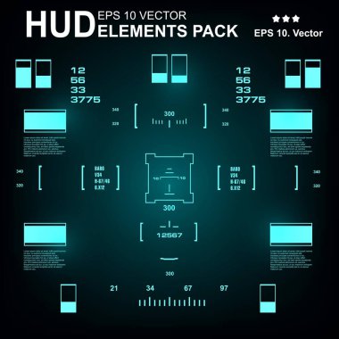Gelecekçi yeşil sanal grafik dokunmatik kullanıcı arayüzü