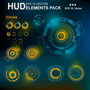 Gelecekçi yeşil sanal grafik dokunmatik kullanıcı arayüzü