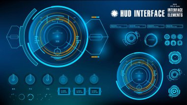 Gelecekçi yeşil sanal grafik dokunmatik kullanıcı arayüzü