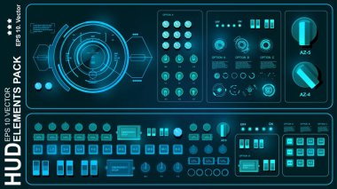 Gelecekçi yeşil sanal grafik dokunmatik kullanıcı arayüzü