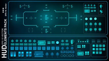Gelecekçi yeşil sanal grafik dokunmatik kullanıcı arayüzü