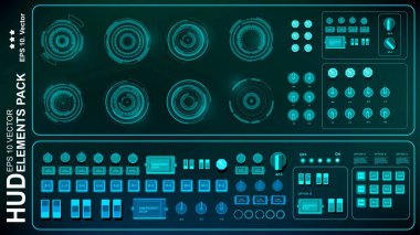 Gelecekçi yeşil sanal grafik dokunmatik kullanıcı arayüzü
