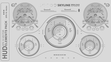Gelecekçi yeşil sanal grafik dokunmatik kullanıcı arayüzü