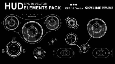 Gelecekçi yeşil sanal grafik dokunmatik kullanıcı arayüzü