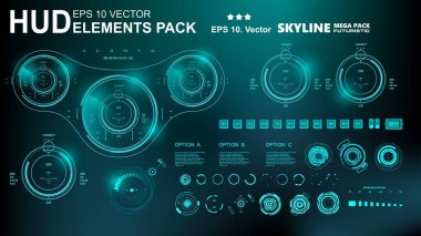 Gelecekçi yeşil sanal grafik dokunmatik kullanıcı arayüzü