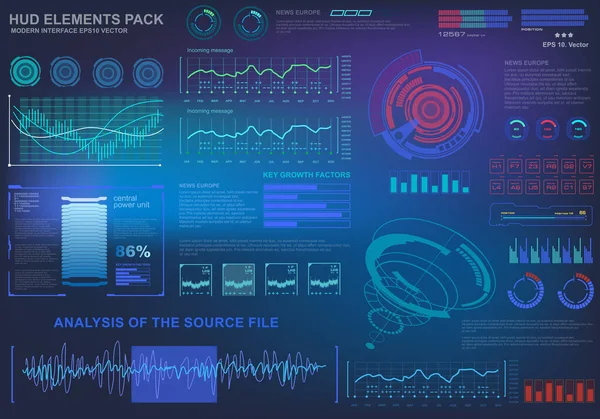 Gelecekçi mavi sanal grafik dokunmatik kullanıcı arayüzü
