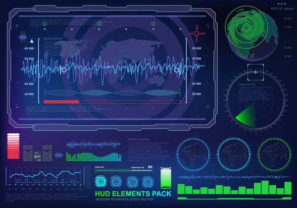 Gelecekçi mavi sanal grafik dokunmatik kullanıcı arayüzü