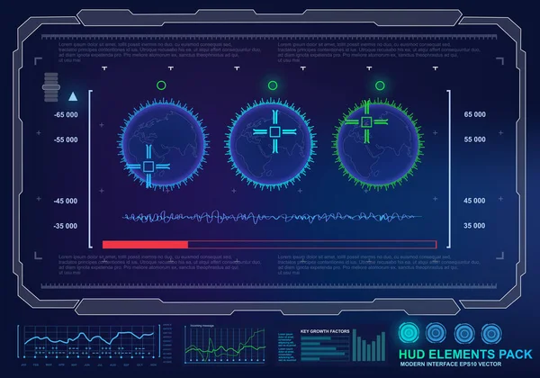 Gelecekçi mavi sanal grafik dokunmatik kullanıcı arayüzü