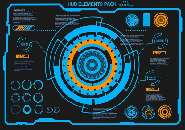 Gelecekçi mavi sanal grafik dokunmatik kullanıcı arayüzü