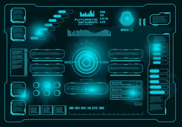 Gelecekçi mavi sanal grafik dokunmatik kullanıcı arayüzü