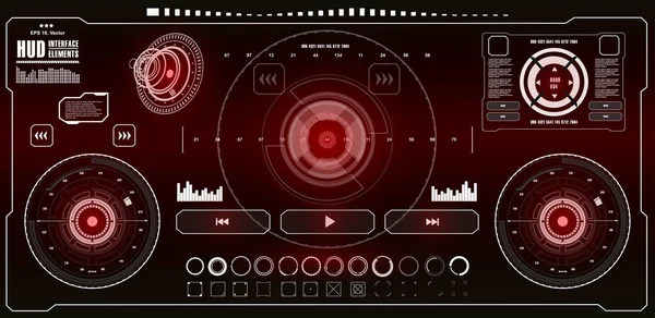 Gelecekçi mavi sanal grafik dokunmatik kullanıcı arayüzü