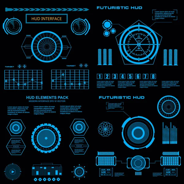 Gelecekçi mavi sanal grafik dokunmatik kullanıcı arayüzü