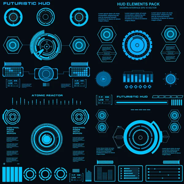 Gelecekçi mavi sanal grafik dokunmatik kullanıcı arayüzü