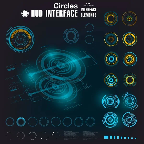 Gelecekçi mavi sanal grafik dokunmatik kullanıcı arayüzü