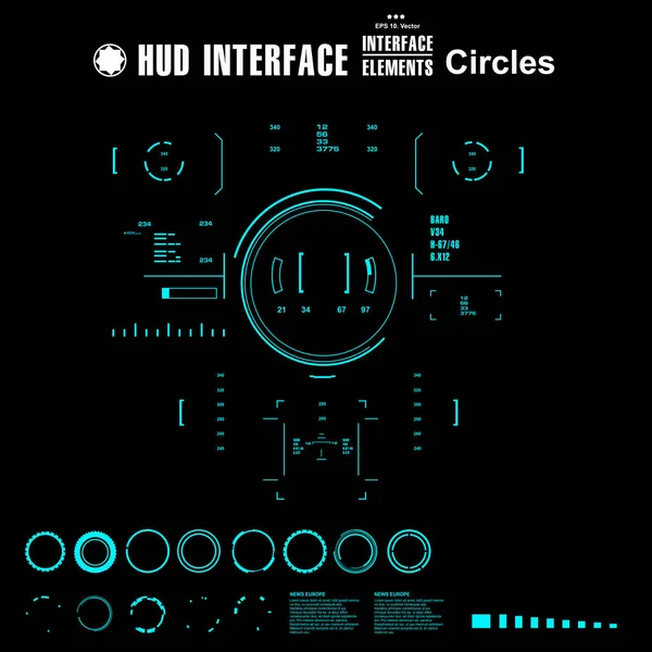 Gelecekçi mavi sanal grafik dokunmatik kullanıcı arayüzü