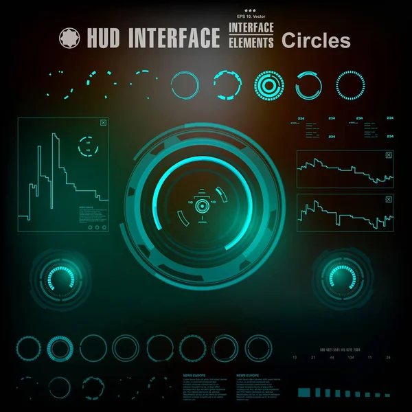 Gelecekçi mavi sanal grafik dokunmatik kullanıcı arayüzü
