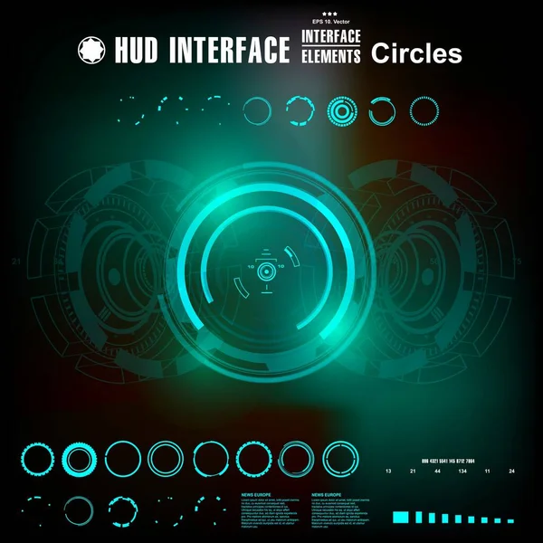 Gelecekçi mavi sanal grafik dokunmatik kullanıcı arayüzü