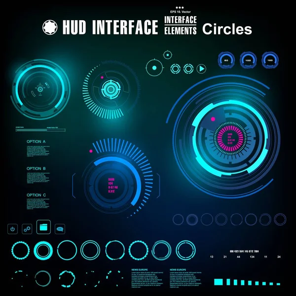 Gelecekçi mavi sanal grafik dokunmatik kullanıcı arayüzü