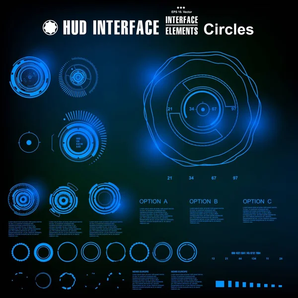 Gelecekçi mavi sanal grafik dokunmatik kullanıcı arayüzü