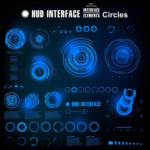 Gelecekçi mavi sanal grafik dokunmatik kullanıcı arayüzü