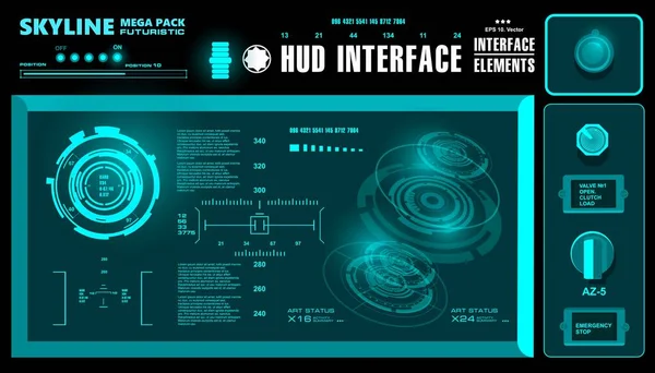 Gelecekçi yeşil sanal grafik dokunmatik kullanıcı arayüzü