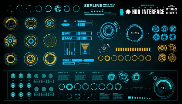 Gelecekçi yeşil sanal grafik dokunmatik kullanıcı arayüzü