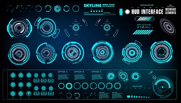 Gelecekçi yeşil sanal grafik dokunmatik kullanıcı arayüzü