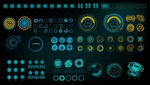 Gelecekçi yeşil sanal grafik dokunmatik kullanıcı arayüzü