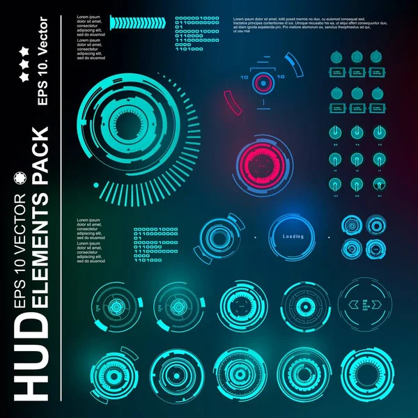 Gelecekçi yeşil sanal grafik dokunmatik kullanıcı arayüzü