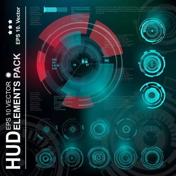 Gelecekçi yeşil sanal grafik dokunmatik kullanıcı arayüzü