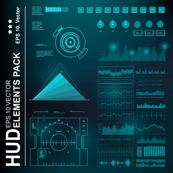 Gelecekçi yeşil sanal grafik dokunmatik kullanıcı arayüzü