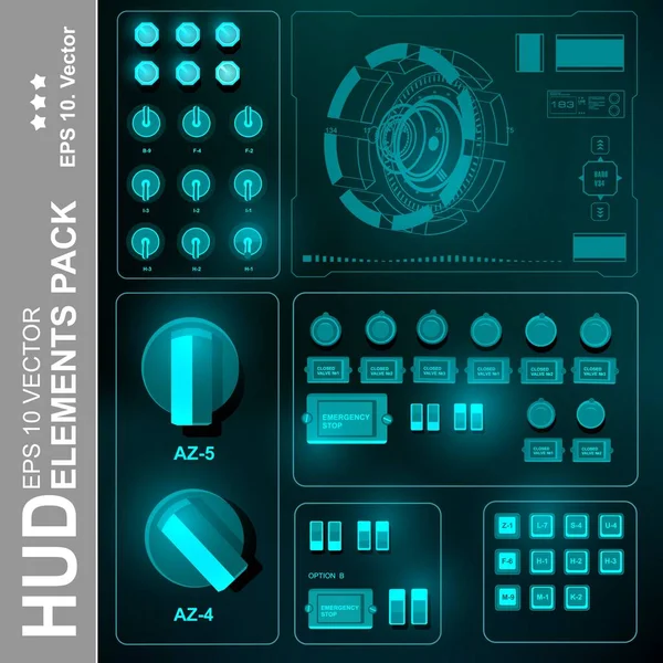 Gelecekçi yeşil sanal grafik dokunmatik kullanıcı arayüzü