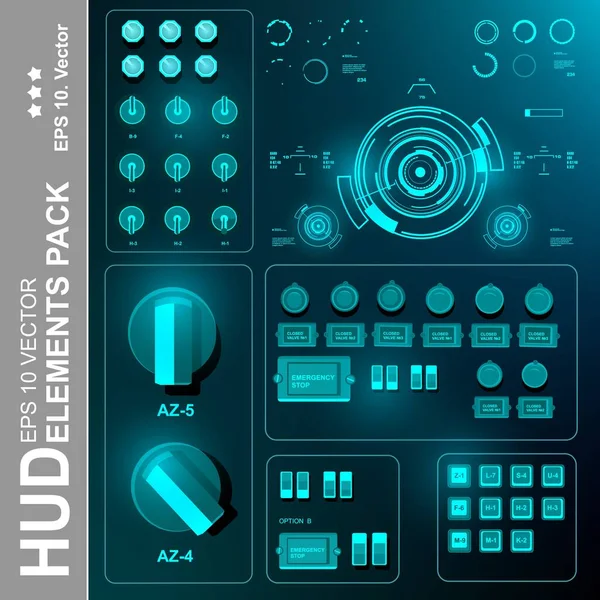 Gelecekçi yeşil sanal grafik dokunmatik kullanıcı arayüzü