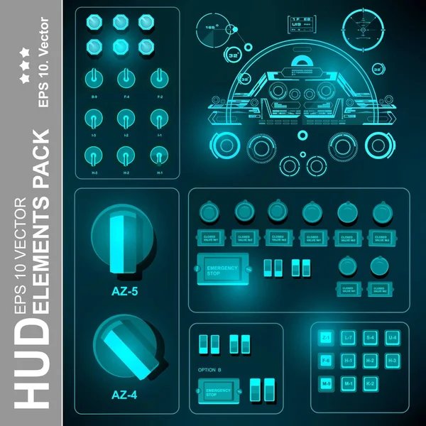 Gelecekçi yeşil sanal grafik dokunmatik kullanıcı arayüzü