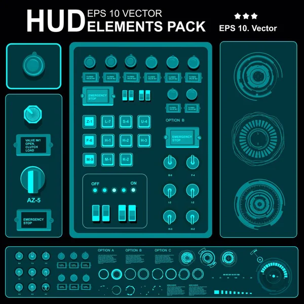 Gelecekçi yeşil sanal grafik dokunmatik kullanıcı arayüzü