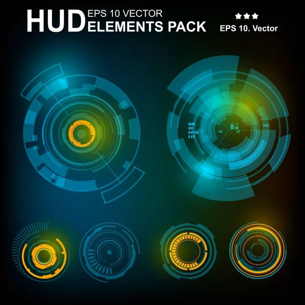 Gelecekçi yeşil sanal grafik dokunmatik kullanıcı arayüzü