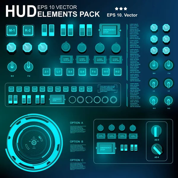 Gelecekçi yeşil sanal grafik dokunmatik kullanıcı arayüzü