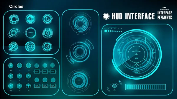 Gelecekçi yeşil sanal grafik dokunmatik kullanıcı arayüzü