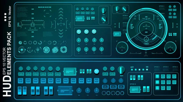 Gelecekçi yeşil sanal grafik dokunmatik kullanıcı arayüzü
