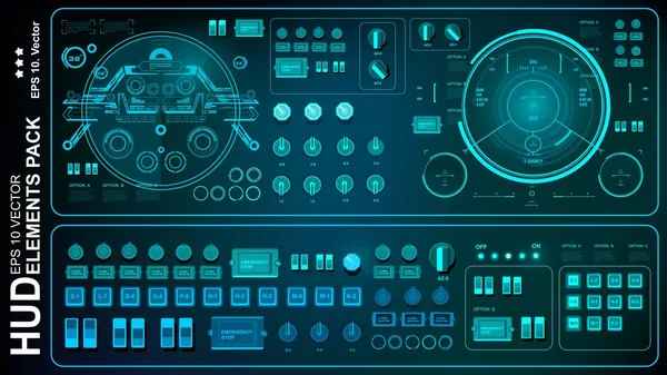 Gelecekçi yeşil sanal grafik dokunmatik kullanıcı arayüzü
