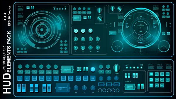 Gelecekçi yeşil sanal grafik dokunmatik kullanıcı arayüzü