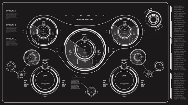 Gelecekçi yeşil sanal grafik dokunmatik kullanıcı arayüzü