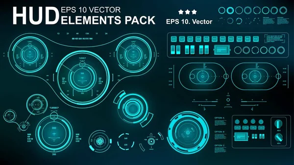 Gelecekçi yeşil sanal grafik dokunmatik kullanıcı arayüzü