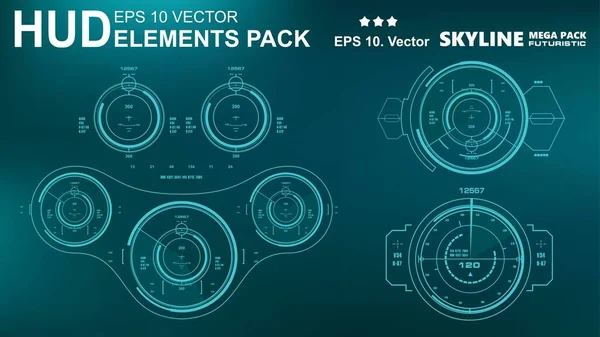Gelecekçi yeşil sanal grafik dokunmatik kullanıcı arayüzü