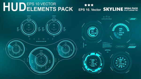 Gelecekçi yeşil sanal grafik dokunmatik kullanıcı arayüzü