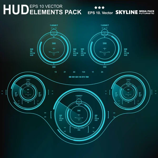 Gelecekçi yeşil sanal grafik dokunmatik kullanıcı arayüzü