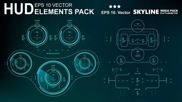 Gelecekçi yeşil sanal grafik dokunmatik kullanıcı arayüzü